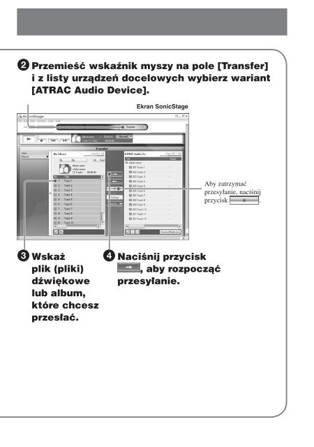 Sony NW-E407 - NW-E407 Istruzioni per l'uso Polacco