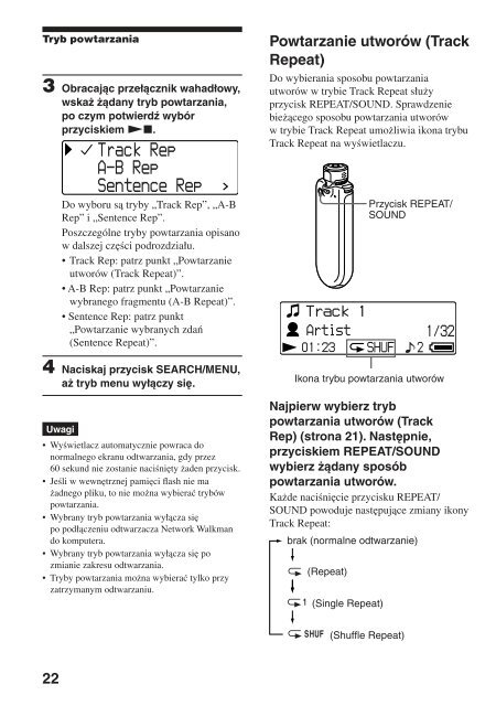 Sony NW-E407 - NW-E407 Istruzioni per l'uso Polacco