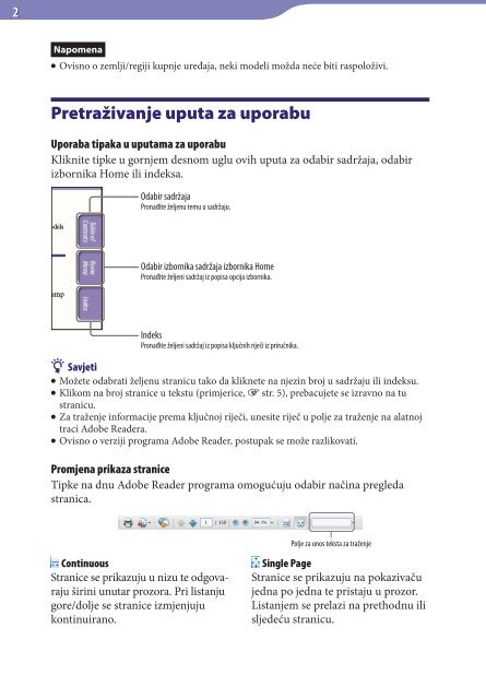 Sony NWZ-E443 - NWZ-E443 Istruzioni per l'uso Croato