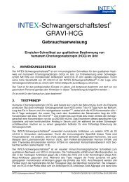 Gebrauchsanweisung - intex-diagnostika.com