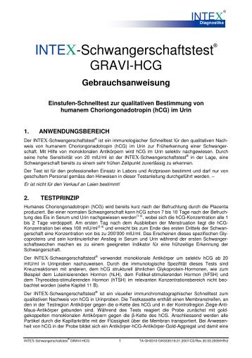 Gebrauchsanweisung - intex-diagnostika.com