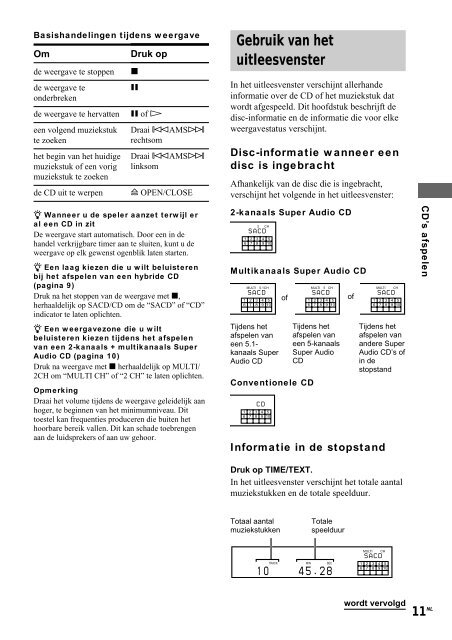 Sony SCD-XE670 - SCD-XE670 Istruzioni per l'uso Svedese