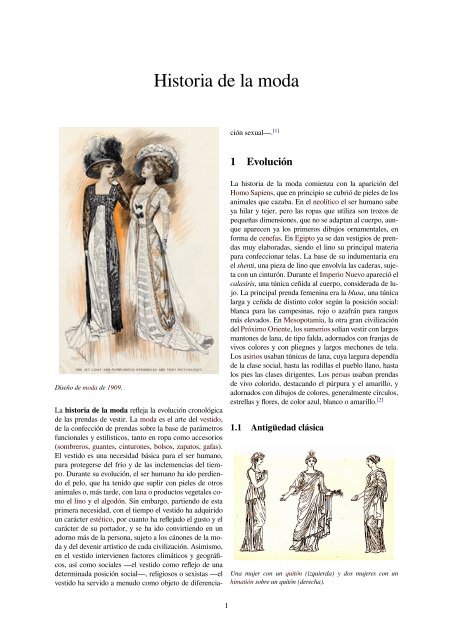 Historia de la moda Historia de la moda