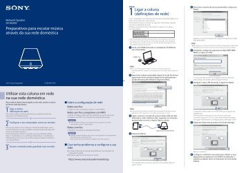 Sony SA-NS300 - SA-NS300 Guida di configurazione rapid Portoghese