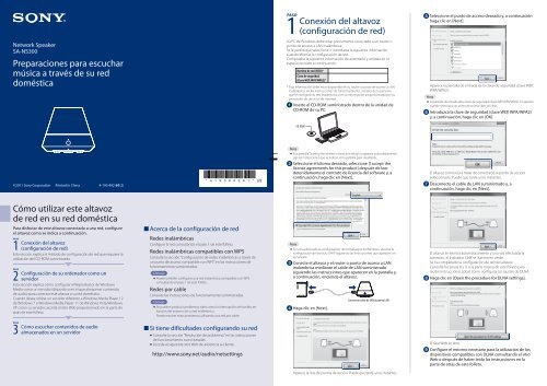 Sony SA-NS300 - SA-NS300 Guida di configurazione rapid Spagnolo