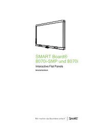 SMART Board 8070i-SMP and 8070i interactive flat panel user's guide