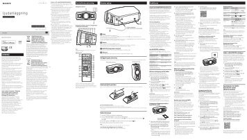 Sony GTK-N1BT - GTK-N1BT Istruzioni per l'uso Svedese