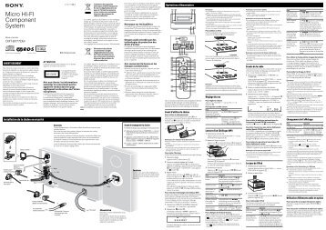 Sony CMT-BX77DBI - CMT-BX77DBI Istruzioni per l'uso Francese