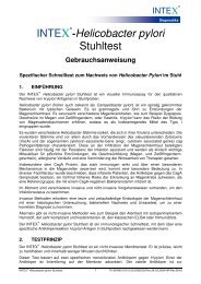 INTEX -Helicobacter pylori Stuhltest - intex-diagnostika.com
