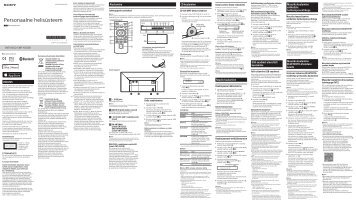 Sony CMT-X5CD - CMT-X5CD Istruzioni per l'uso Estone
