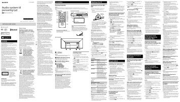 Sony CMT-X5CD - CMT-X5CD Istruzioni per l'uso Danese