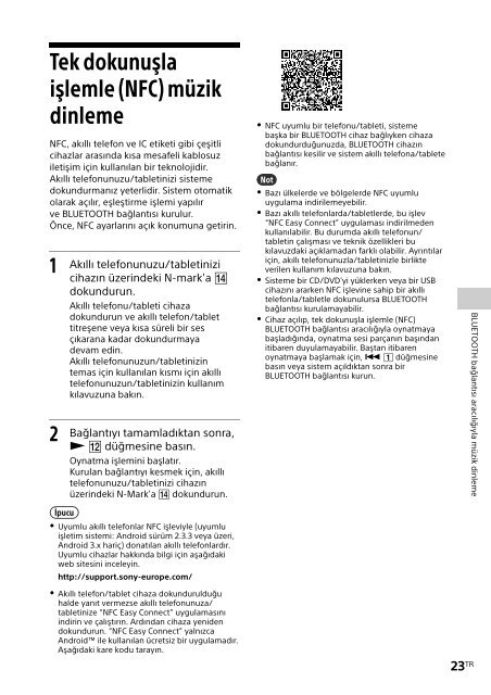 Sony CMT-SBT40D - CMT-SBT40D Istruzioni per l'uso Turco