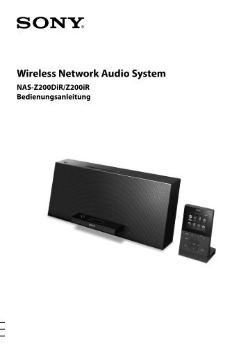 Sony NAS-Z200DIR - NAS-Z200DIR Istruzioni per l'uso Tedesco