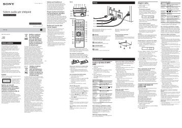 Sony CMT-S20 - CMT-S20 Istruzioni per l'uso Albanese