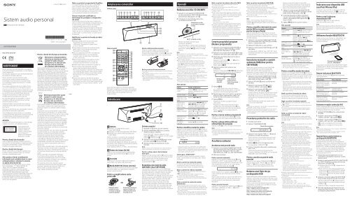 Sony CMT-BT60 - CMT-BT60 Istruzioni per l'uso Rumeno