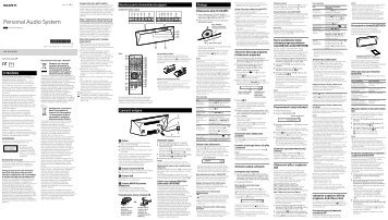 Sony CMT-BT60B - CMT-BT60B Istruzioni per l'uso Polacco