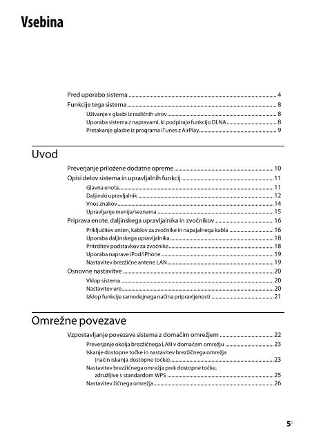 Sony CMT-G2BNiP - CMT-G2BNIP Istruzioni per l'uso Sloveno