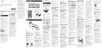 Sony CMT-SBT100B - CMT-SBT100B Istruzioni per l'uso Danese