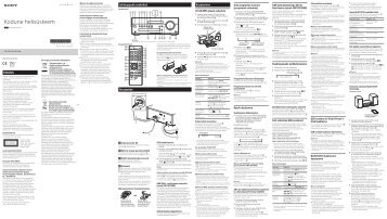 Sony CMT-SBT100B - CMT-SBT100B Istruzioni per l'uso Estone