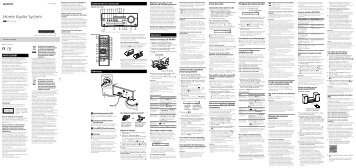 Sony CMT-SBT100 - CMT-SBT100 Istruzioni per l'uso Francese