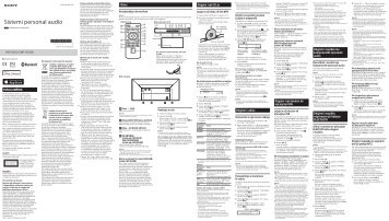 Sony CMT-X5CDB - CMT-X5CDB Istruzioni per l'uso Albanese