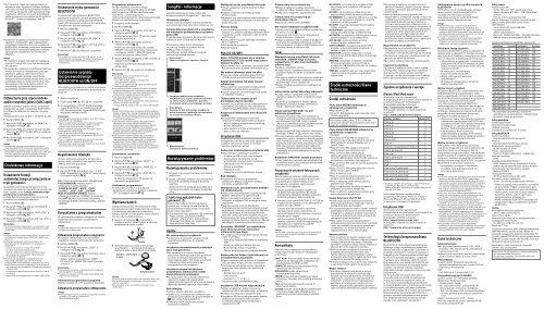 Sony CMT-X5CDB - CMT-X5CDB Istruzioni per l'uso Polacco