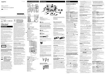 Sony CMT-G1iP - CMT-G1IP Istruzioni per l'uso Olandese
