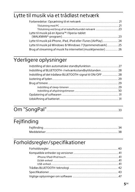 Sony CMT-X7CD - CMT-X7CD Istruzioni per l'uso Danese