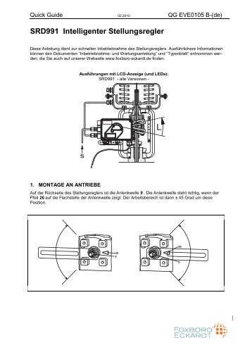 SRD991 Intelligenter Stellungsregler - FOXBORO ECKARDT