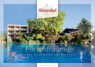 Hotel 4* Wiesenhof in Algund bei Meran/ Jahresjournal