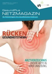 GesundPlus Magazin GFJ - Thema Rücken - Preview