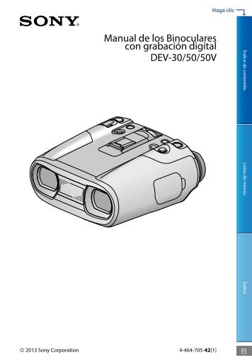 Sony DEV-50V - DEV-50V Guida allâuso Spagnolo