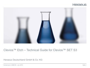 Clevios Etch – Technical Guide for Clevios SET S3
