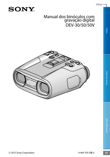 Sony DEV-50V - DEV-50V Guida allâuso Portoghese