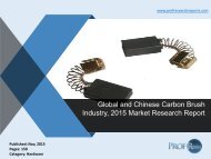 Carbon Brush Industry Analysis, Market Trends 2015 | Prof Research Reports