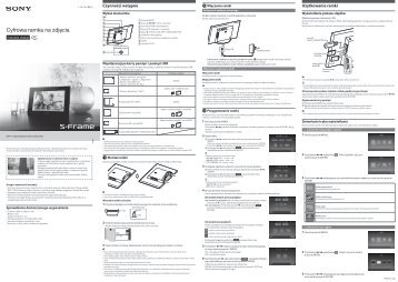 Sony DPF-C1000 - DPF-C1000 Istruzioni per l'uso Polacco