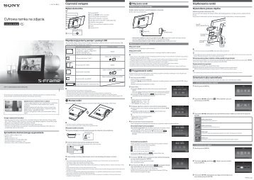 Sony DPF-C70A - DPF-C70A Istruzioni per l'uso Polacco