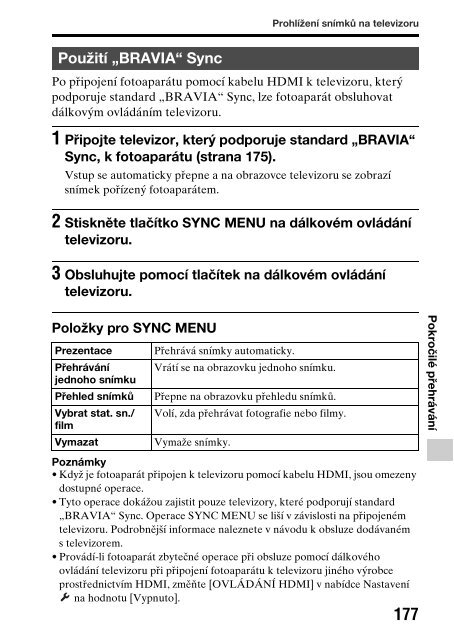 Sony SLT-A99V - SLT-A99V Istruzioni per l'uso Ceco