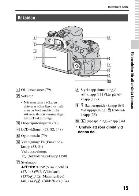 Sony SLT-A58Y - SLT-A58Y Istruzioni per l'uso Svedese