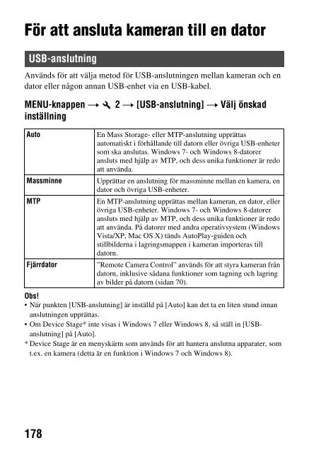 Sony SLT-A58Y - SLT-A58Y Istruzioni per l'uso Svedese