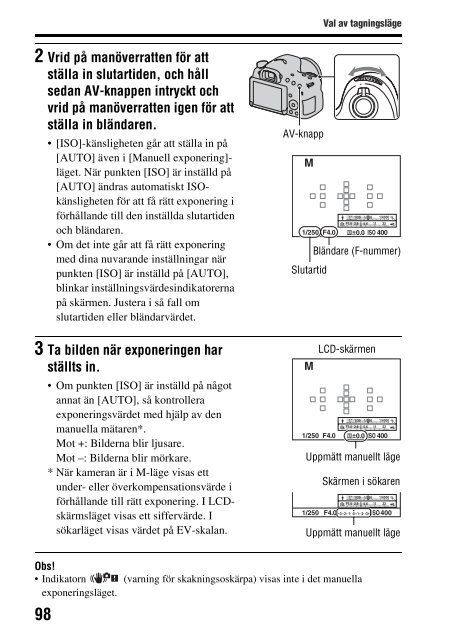 Sony SLT-A58Y - SLT-A58Y Istruzioni per l'uso Svedese