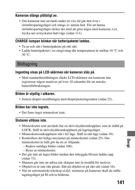 Sony DSLR-A290 - DSLR-A290 Istruzioni per l'uso Svedese