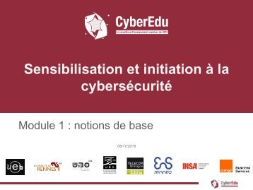 Sensibilisation et initiation à la cybersécurité