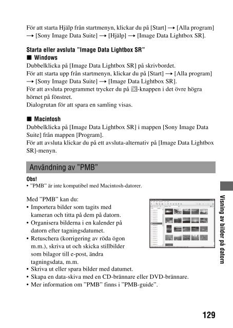 Sony DSLR-A230L - DSLR-A230L Istruzioni per l'uso Svedese