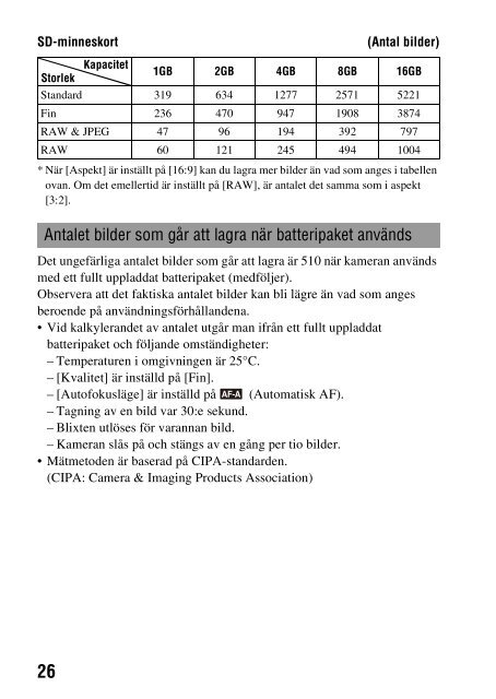 Sony DSLR-A230L - DSLR-A230L Istruzioni per l'uso Svedese