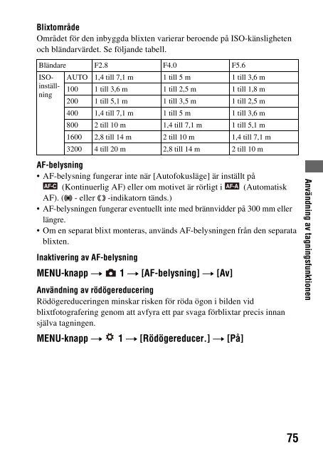 Sony DSLR-A230L - DSLR-A230L Istruzioni per l'uso Svedese