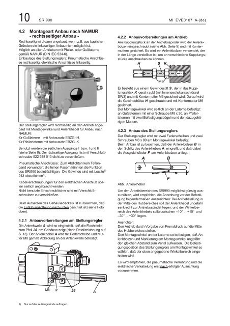 SRI990 Analoger Stellungsregler - FOXBORO ECKARDT GmbH