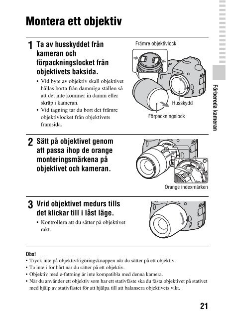 Sony SLT-A57M - SLT-A57M Istruzioni per l'uso Svedese