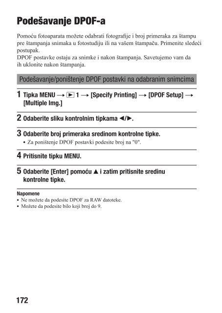 Sony SLT-A55L - SLT-A55L Istruzioni per l'uso Serbo