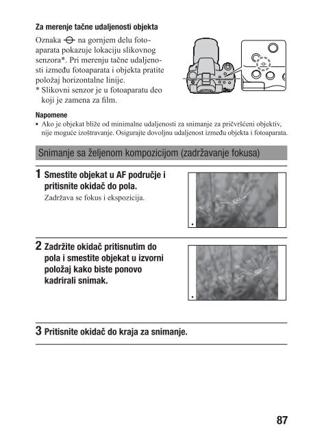 Sony SLT-A55L - SLT-A55L Istruzioni per l'uso Serbo